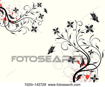 Flower background View Large Illustration Stock Illustration - Flower background. Fotosearch