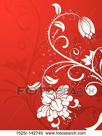 Flower background View Large Illustration Stock Illustration - Flower background. Fotosearch