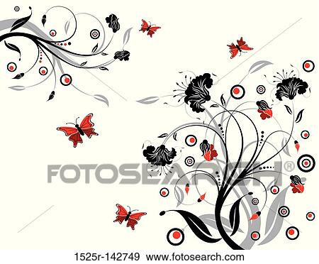 Stock Illustration - Flower background. Fotosearch