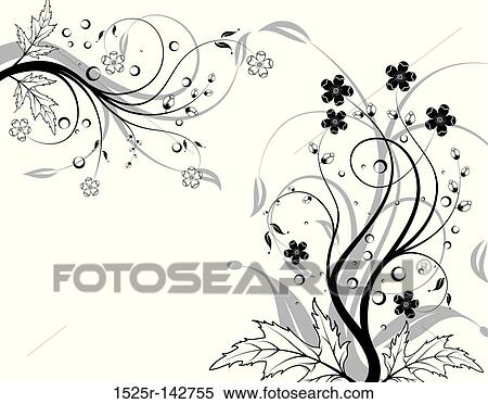 Stock Illustration - Flower background. Fotosearch