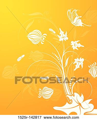 Flower background View Large Illustration Stock Illustration - Flower background. Fotosearch
