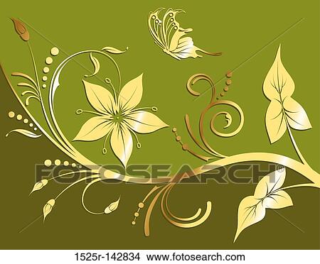 Flower background View Large Illustration Stock Illustration - Flower background. Fotosearch