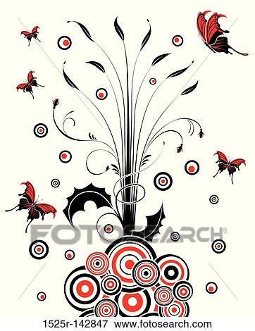 Stock Illustration - Flower background. Fotosearch