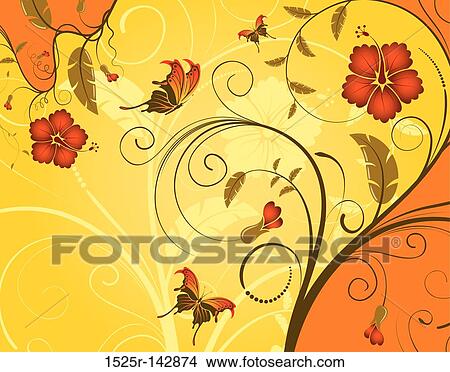 Flower background View Large Illustration Stock Illustration - Flower background. Fotosearch