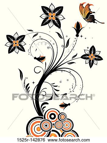 Flower background View Large Illustration Stock Illustration - Flower background. Fotosearch
