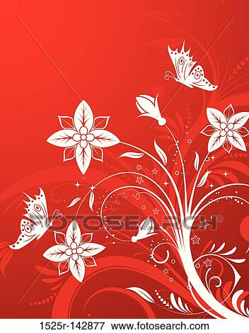 Flower background View Large Illustration Stock Illustration - Flower background. Fotosearch