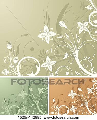 Flower background View Large Illustration Stock Illustration - Flower background. Fotosearch