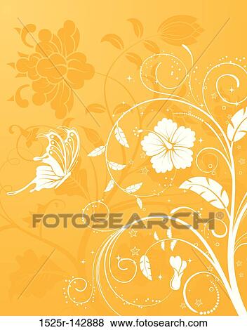 Flower background View Large Illustration Stock Illustration - Flower background. Fotosearch