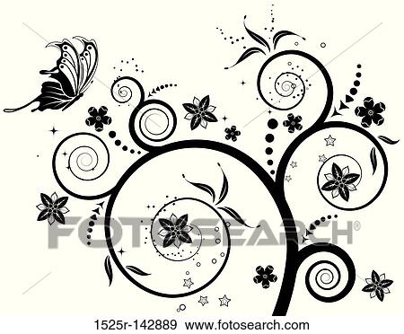 Flower background View Large Illustration Stock Illustration - Flower background. Fotosearch