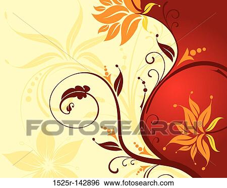 Flower background View Large Illustration Stock Illustration - Flower background. Fotosearch
