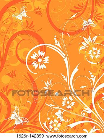 Flower background View Large Illustration Stock Illustration - Flower background. Fotosearch
