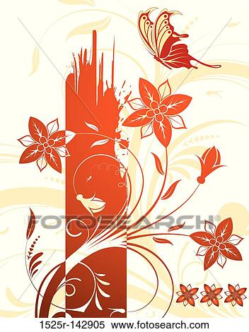 Flower background View Large Illustration Stock Illustration - Flower background. Fotosearch