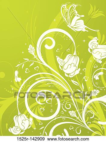 Flower background View Large Illustration Stock Illustration - Flower background. Fotosearch