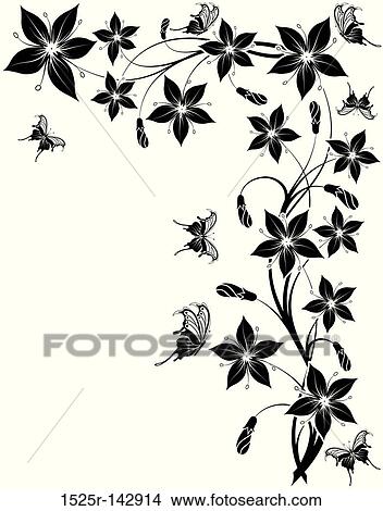 Stock Illustration - Flower background. Fotosearch