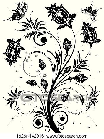 Stock Illustration - Flower background. Fotosearch