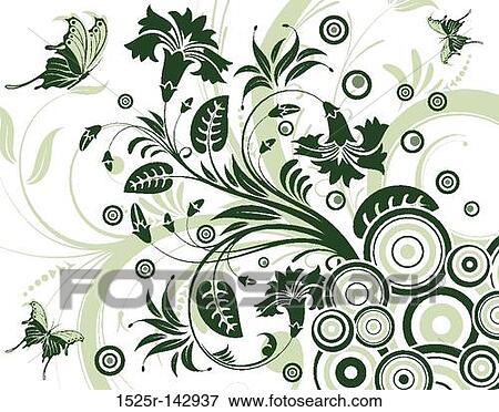 Flower background View Large Illustration Stock Illustration - Flower background. Fotosearch