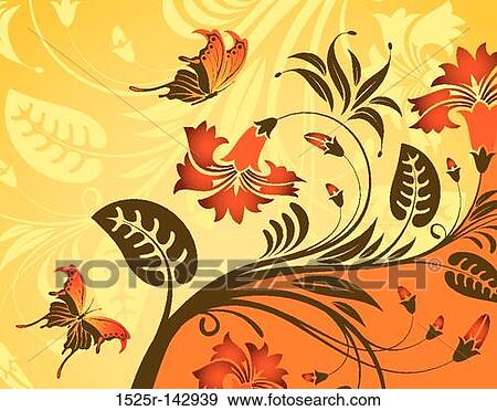 Flower background View Large Illustration Stock Illustration - Flower background. Fotosearch