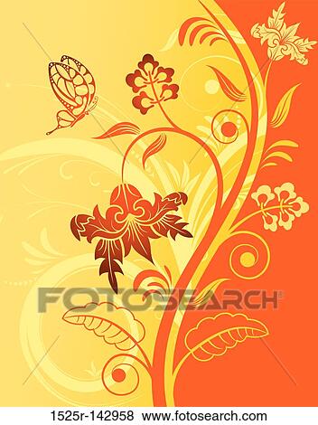 Flower background View Large Illustration Stock Illustration - Flower background. Fotosearch