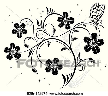 Stock Illustration - Flower background. Fotosearch