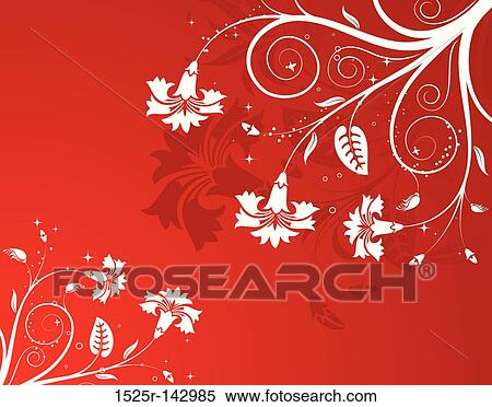 Flower background View Large Illustration Stock Illustration - Flower background. Fotosearch