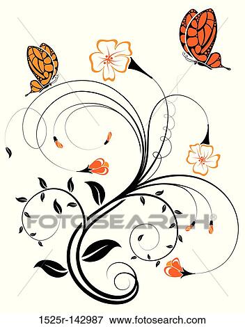 Flower background View Large Illustration Stock Illustration - Flower background. Fotosearch