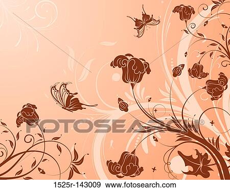 Flower background View Large Illustration Stock Illustration - Flower background. Fotosearch