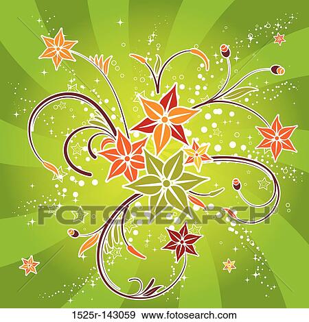 Flower background View Large Illustration Stock Illustration - Flower background. Fotosearch