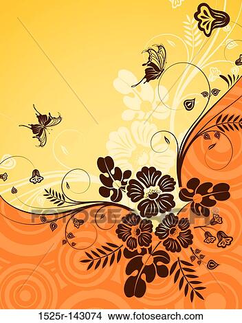 Flower background View Large Illustration Stock Illustration - Flower background. Fotosearch