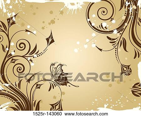Flower border View Large Illustration Clipart - Flower border. Fotosearch