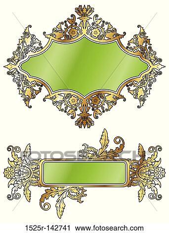 Flower frame View Large Illustration Clip Art - Flower frame. Fotosearch