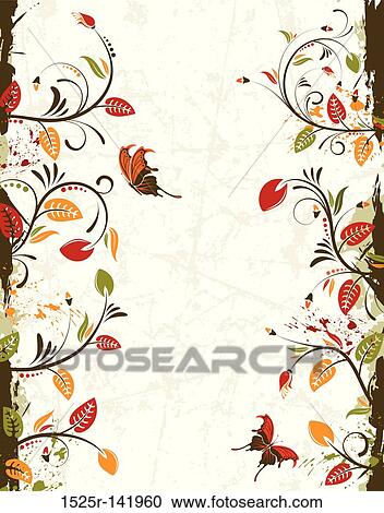 Flower frame View Large Illustration Clipart - Flower frame. Fotosearch