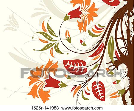 Flower frame View Large Illustration Stock Illustration - Flower frame. Fotosearch