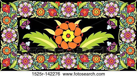 Flower frame View Large Illustration Stock Illustration - Flower frame. Fotosearch