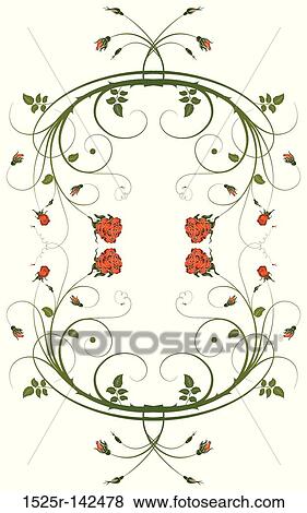 Flower frame View Large Illustration Stock Illustration - Flower frame. Fotosearch