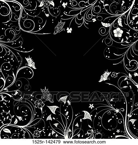 Stock Illustration - Flower frame. Fotosearch