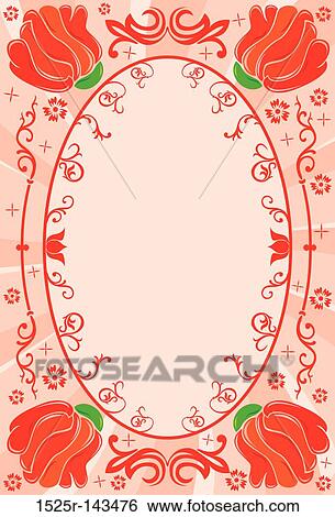 Flower Frame View Large Illustration Stock Illustration - Flower Frame. Fotosearch
