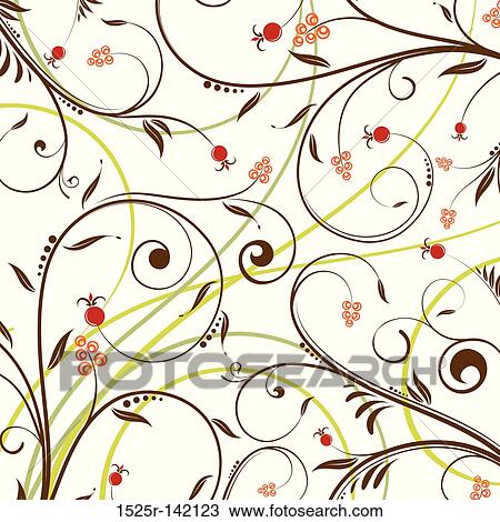 Flower pattern View Large Illustration Drawing - Flower pattern. Fotosearch
