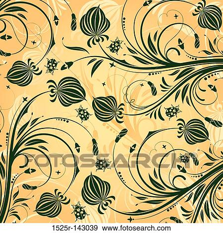 Flower pattern View Large Illustration Stock Illustration - Flower pattern. Fotosearch