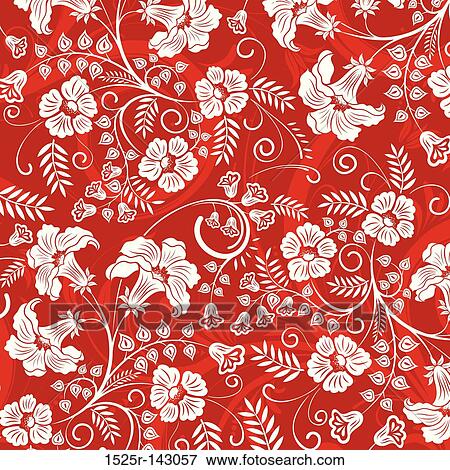 Flower pattern View Large Illustration Stock Illustration - Flower pattern. Fotosearch