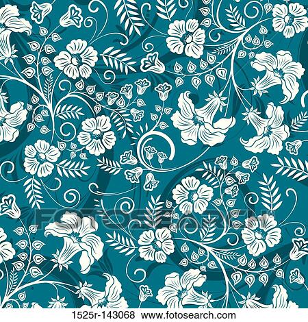 Flower pattern View Large Illustration Stock Illustration - Flower pattern. Fotosearch