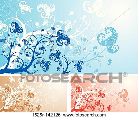 Stock Illustration - Foral background. Fotosearch