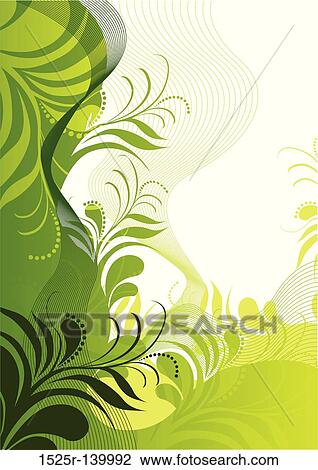 fresh Floral Elements View Large Illustration Drawing - fresh Floral Elements. Fotosearch