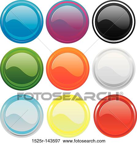 Gloss buttons 01 View Large Illustration Stock Illustration - Gloss buttons 01. Fotosearch