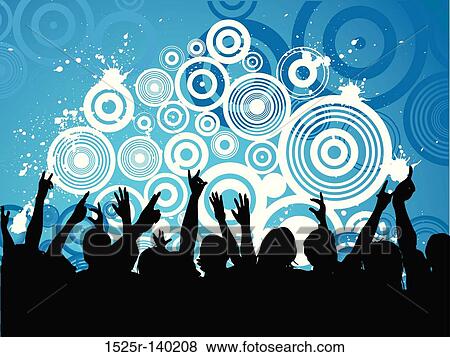 grunge audience View Large Illustration Stock Illustration - grunge audience. Fotosearch