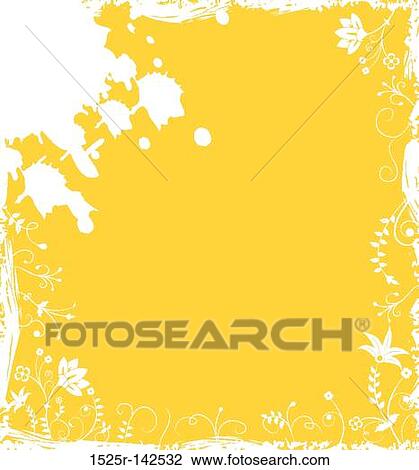 Grunge background flower, elements for design View Large Illustration Drawing - Grunge background flower, elements for design. Fotosearch