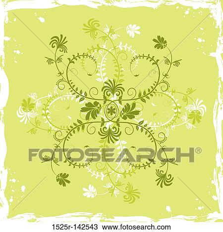 Grunge background flower, elements for design, vector View Large Illustration Drawing - Grunge background flower, elements for design, vector. Fotosearch