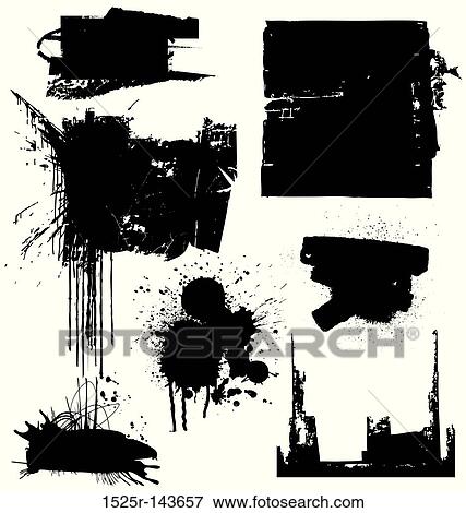 Grunge Blocks 01 View Large Illustration Stock Illustration - Grunge Blocks 01. Fotosearch