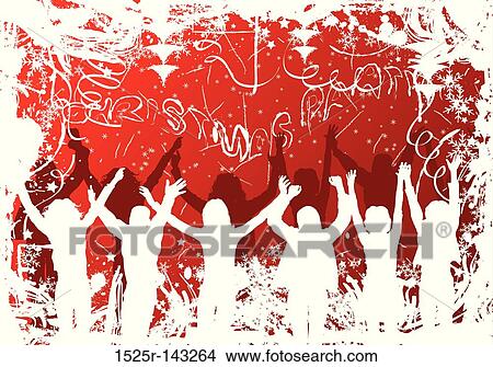 Grunge christmas background, vector View Large Illustration Stock Illustration - Grunge christmas background, vector. Fotosearch