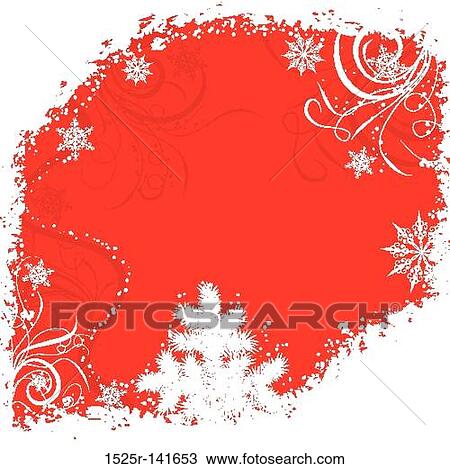 Drawing - Grunge christmas tree background, vector. Fotosearch