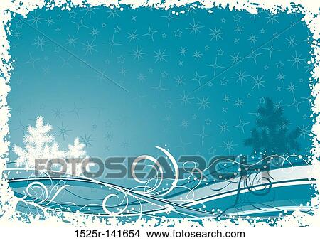 Stock Illustration - Grunge christmas tree background, vector. Fotosearch